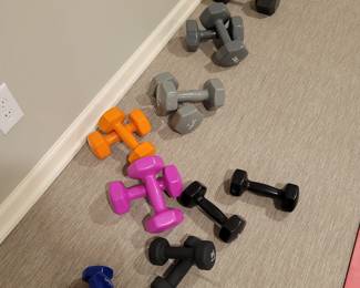 Dumbbells.
