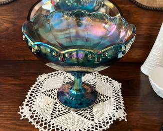 Beautiful Carnival Blue glass