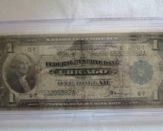 1914 $1 Federal Reserve Bank Note – From Chicago