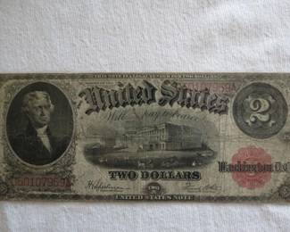 1917 $2 United States Note – "Red Seal"