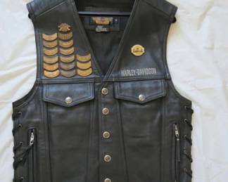 Harley-Davidson – Leather Motorcycle Biker Vest