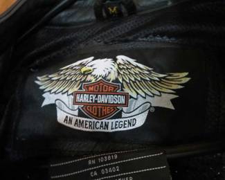 Black Harley Davidson Motorcycle Leather Jacket