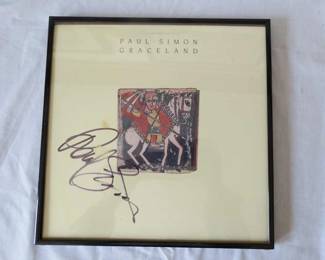 Framed Paul Simon Graceland LP