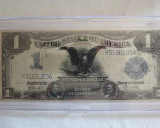 1899 $1 Silver Certificate – "Black Eagle" note