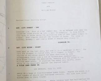 Terminator 2 Judgement Day Movie Script Autographed