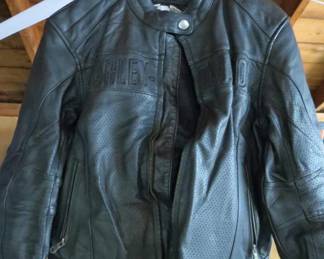 Black Harley Davidson Motorcycle Leather Jacket