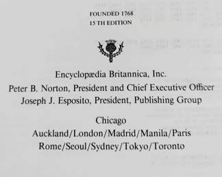 Encyclopedia Britannica 15th Edition