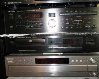 Rotel RTC-970 5.1 Channel Home Theater Processor. Rotel RCD-955AX CD Player Sony SCD-C2000ES - SACD Changer