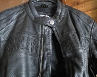 Black Harley Davidson Motorcycle Leather Jacket