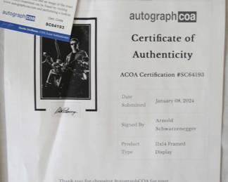signed movie memorabilia