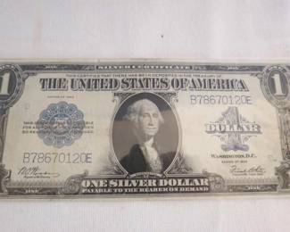 1923 $1 Silver Certificate Note