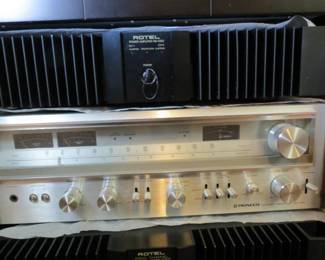 Rotel Rb-1050 - Power Amplifier Vintage Pioneer SX-780 Stereo Receiver