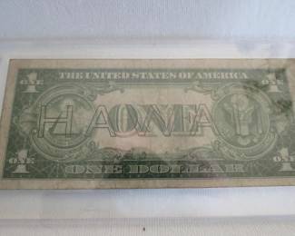 1935A $1 Silver Certificate – With "HAWAII" overprint
