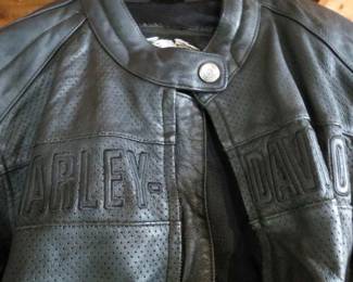 Black Harley Davidson Motorcycle Leather Jacket