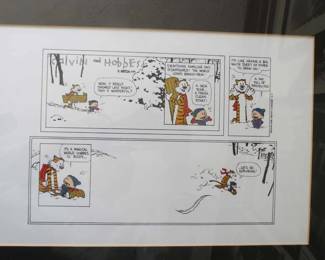 Calving and Hobbes - The last strip - Dec 31st, 1995