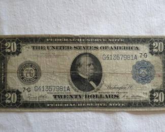 1914 $20 Federal Reserve Note