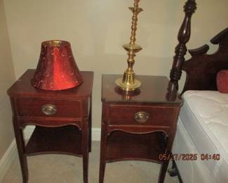 Bow front night stands