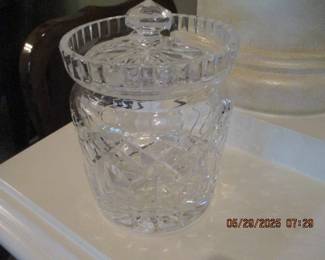 Waterford Lismore biscuit jar