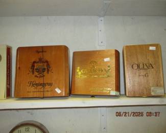 and cigar boxes