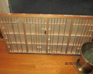 Old printer's drawer