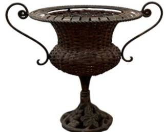 Wrought Iron Planter Urn