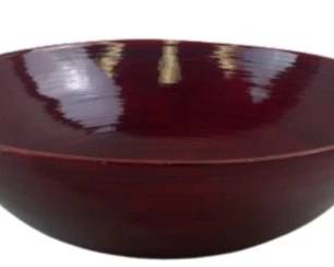 Sixtrees Lacquerware Handmade Ecofriendly Bamboo Bowl