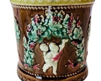 Majolica Cache Pot