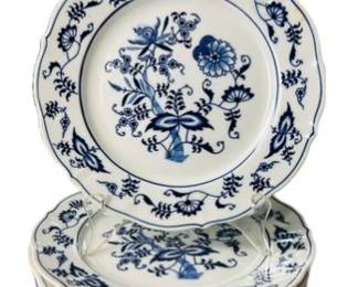 Blue Danube Porcelain Plates - Signed Blue Danube (Japan)