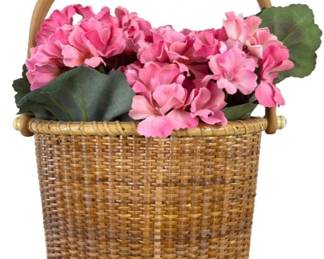 Nantucket Style Half Basket Door Decor