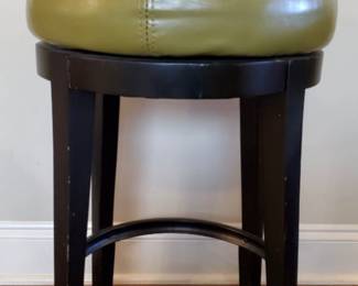 Set of 2 Green Bar Stools