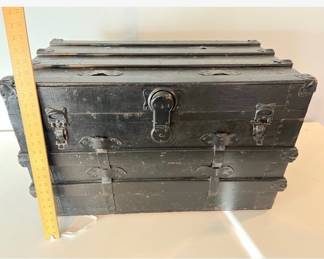 Black Steamer Trunk