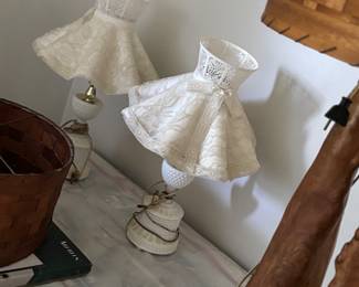 Vintage boudoir lamps