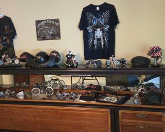 Beautiful Vintage furniture, vintage Harley, Davidson, clothing, T-shirts, and accessories