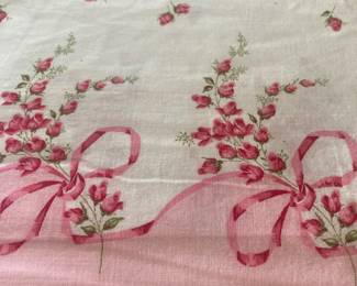 Vintage pink feedsack