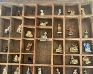 Vintage tea figurines - match strikers made in England - nursery rhymes and storybook - nice collection