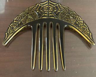 Large celluloid hair comb