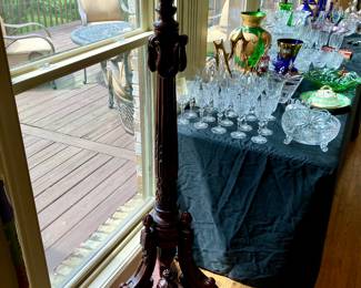 Pair of ornate fern stands