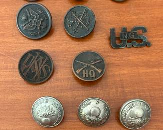 U.S. Army military button from World War I