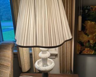 Vintage Alabaster Marble Lamp 