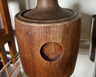 Henning Koppel-designed teak ice bucket for Georg Jensen