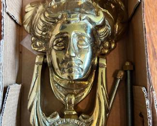 Brass door knocker