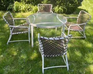 Collectible Vintage Set - Brown Jordan Mid-Century Modern Tamiami 5pc Dining Set - Worthy Of Repair!