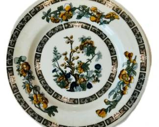 Syracuse Porcelain Plate - Indian Tree Pattern