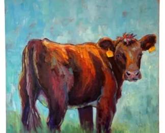Whats Up? Cow Painting By Britt Bair 2016