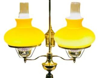 Brass Hurricane Table Lamp