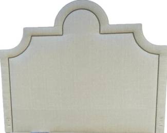 Upholstered Headboard With Bullet Trim