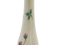 Lenox Rose Manor Bud Vase Hand Decorated Flowers With 24K Gold