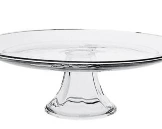 Glass Pedestal Base Cake Platter