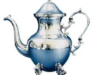 Silver On Copper Plated Coffee Pot