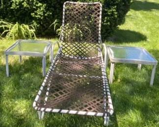 Collectible Vintage Brown Jordan Mid-Century Modern Tamiami Lounge And Side Tables - Worthy Of Repair!